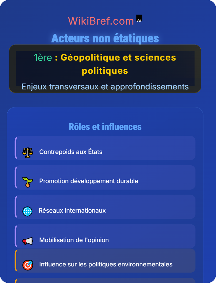 Acteurs non étatiques Environnement et politique