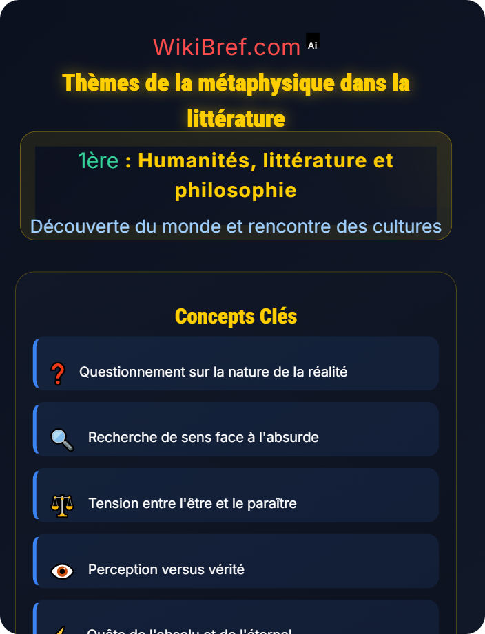 Thèmes de la métaphysique dans la littérature L’art baroque, expression de l’angoisse métaphysique