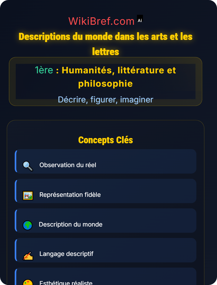 Descriptions du monde dans les arts et les lettres Dire le monde : l’entreprise encyclopédique