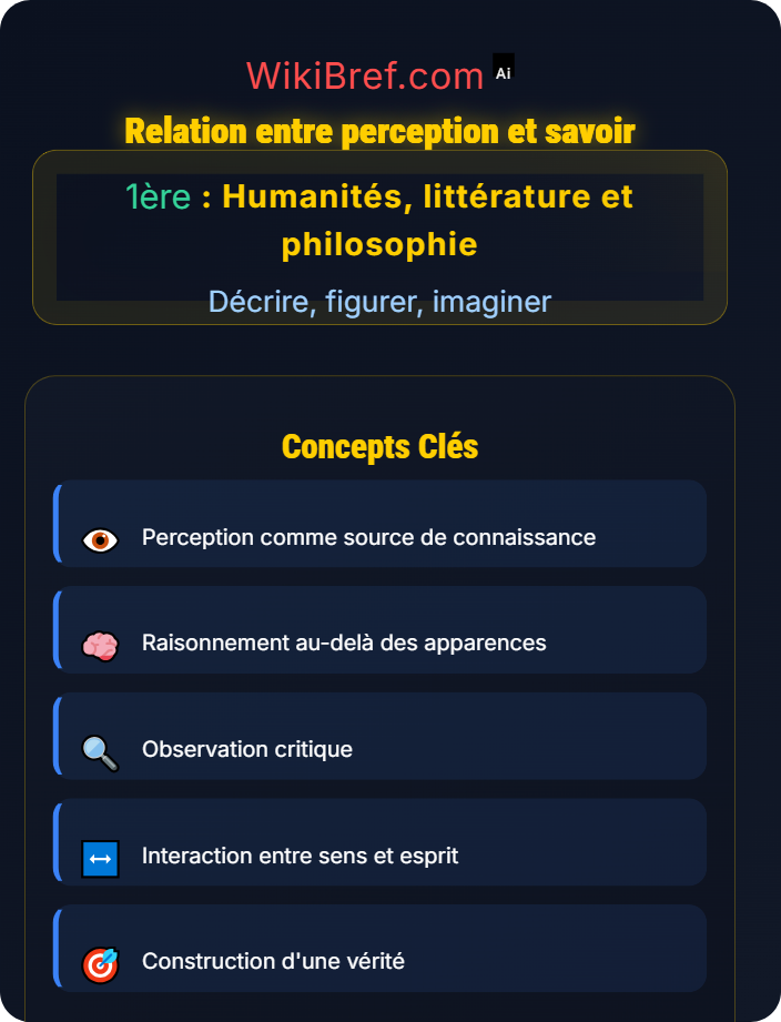 Relation entre perception et savoir L’invention de la perspective