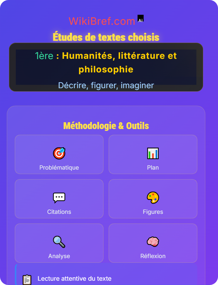 Études de textes choisis L’imagination et le savoir