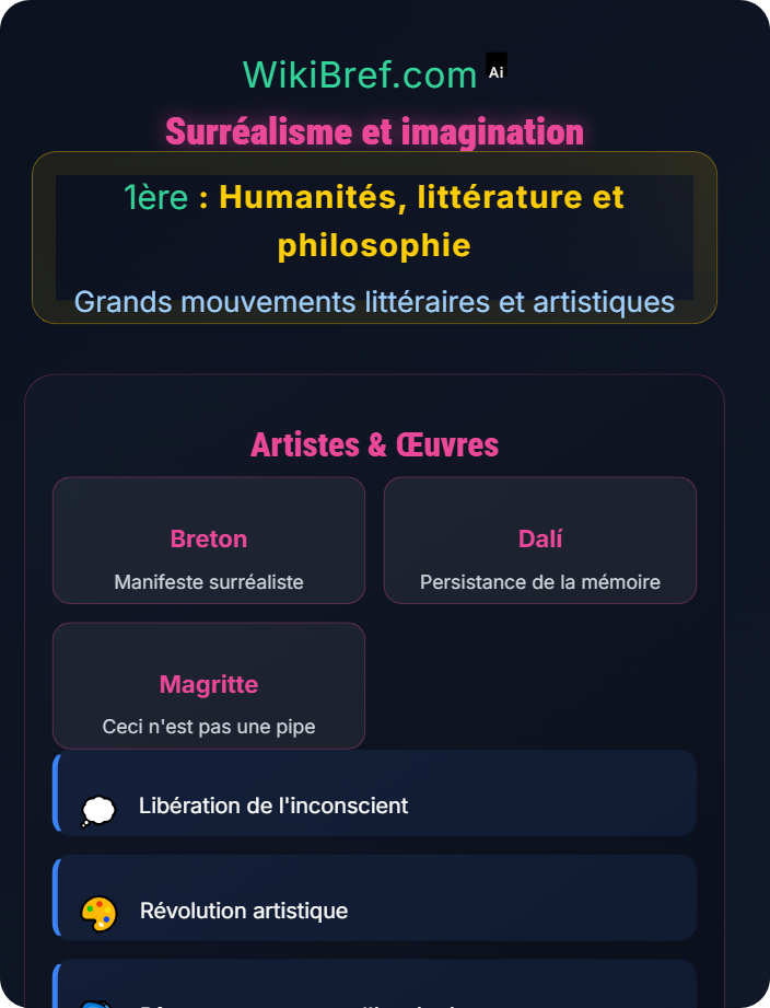 Surréalisme et imagination Courants du XXᵉ siècle