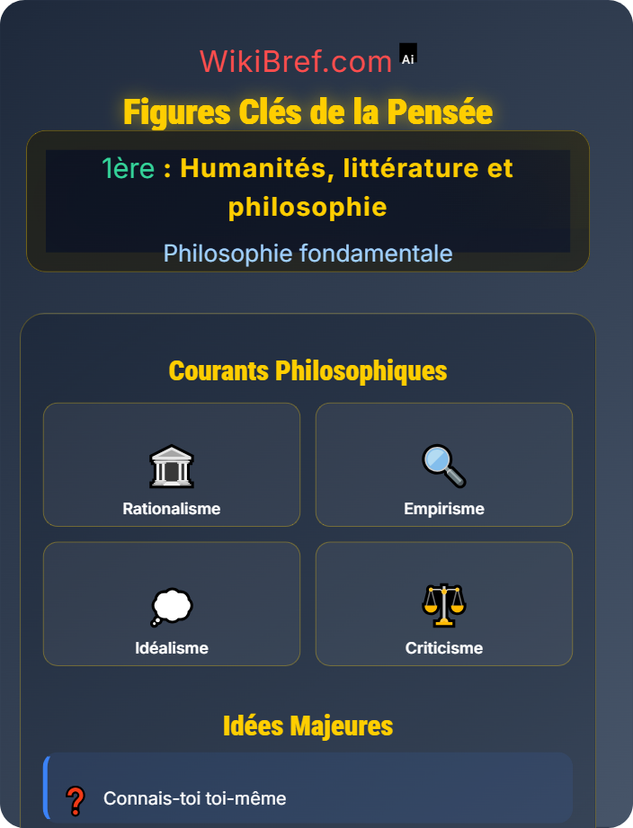 Figures clés de la pensée Introduction à la philosophie