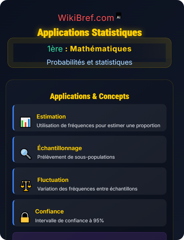 Applications statistiques Variables aléatoires