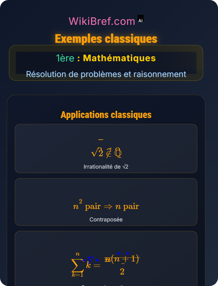 Exemples classiques Raisonnement logique