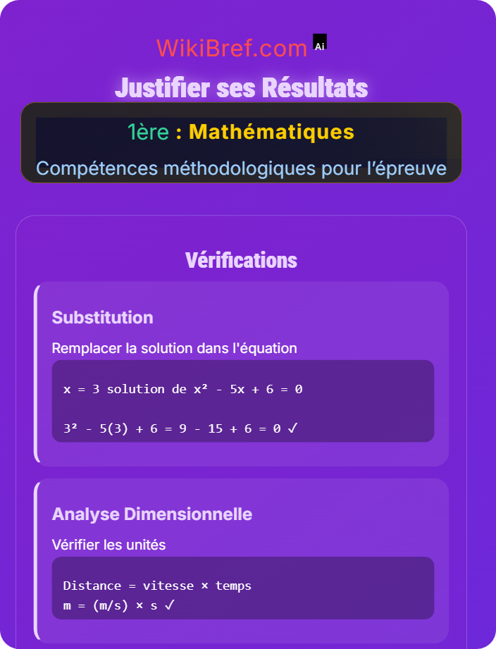 Justifier ses résultats Stratégies de résolution