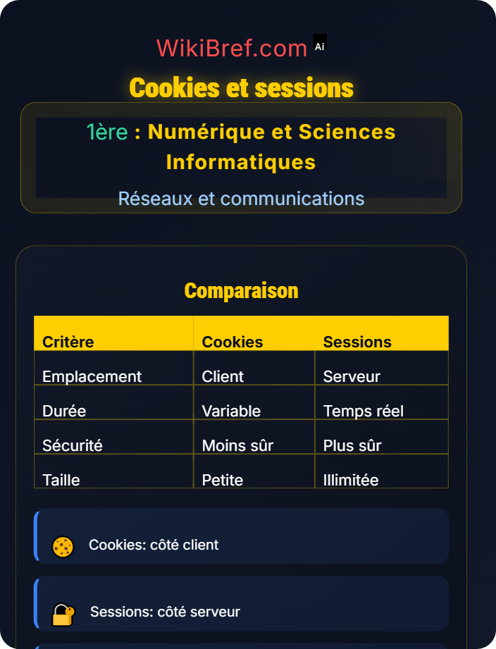 Cookies et sessions Web et communication distribuée