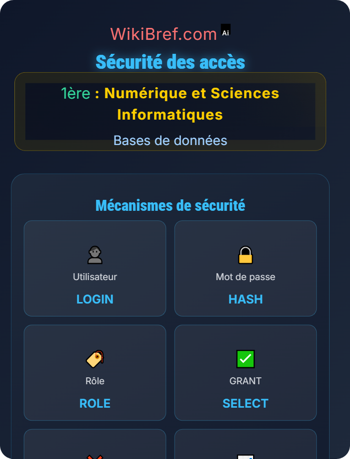 Sécurité des accès Applications pratiques
