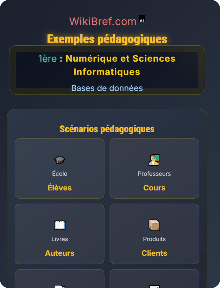 Exemples pédagogiques Applications pratiques