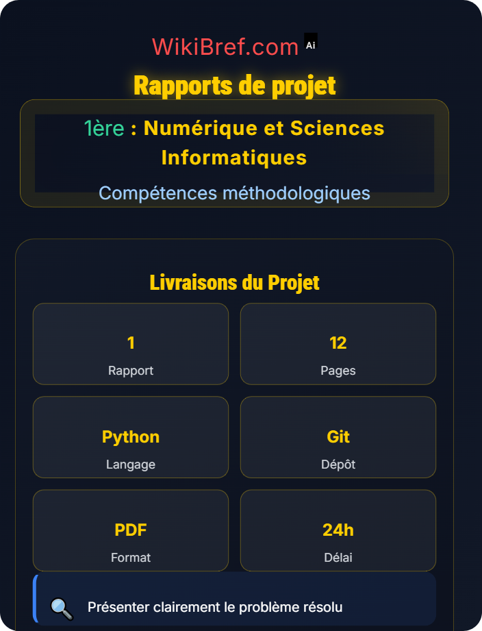 Rapports de projet Documentation et communication