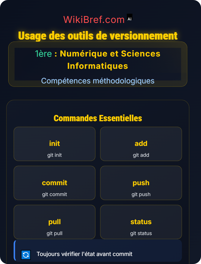 Usage des outils de versionnement Documentation et communication