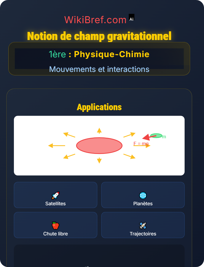 Notion de champ gravitationnel Champs de forces