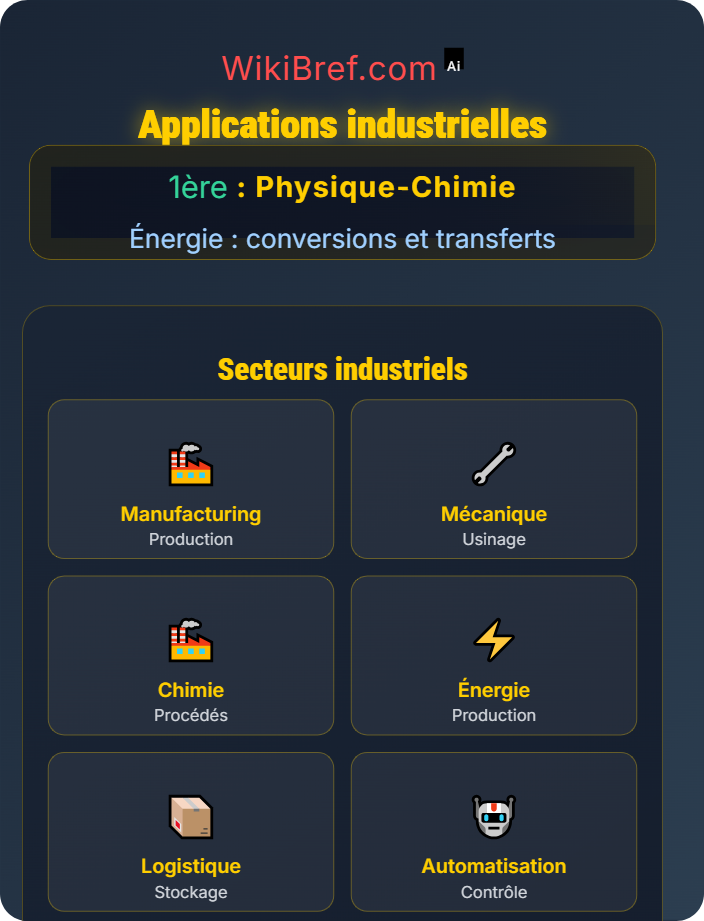 Applications industrielles Énergie électrique
