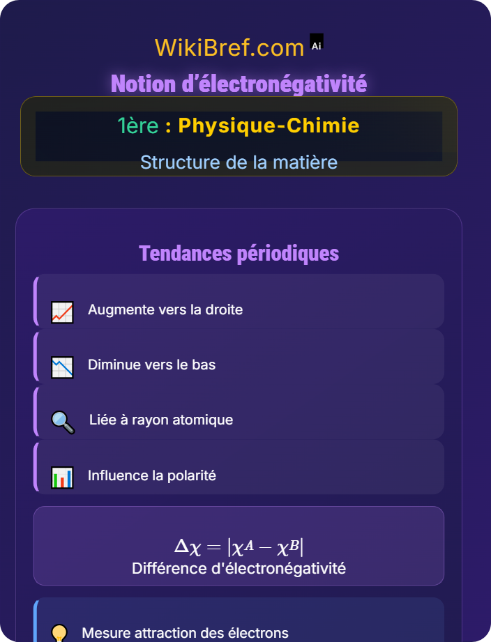 Notion d’électronégativité Polarité et électronégativité