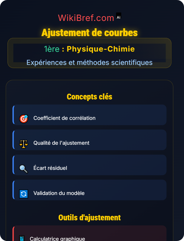Ajustement de courbes Traitement des données