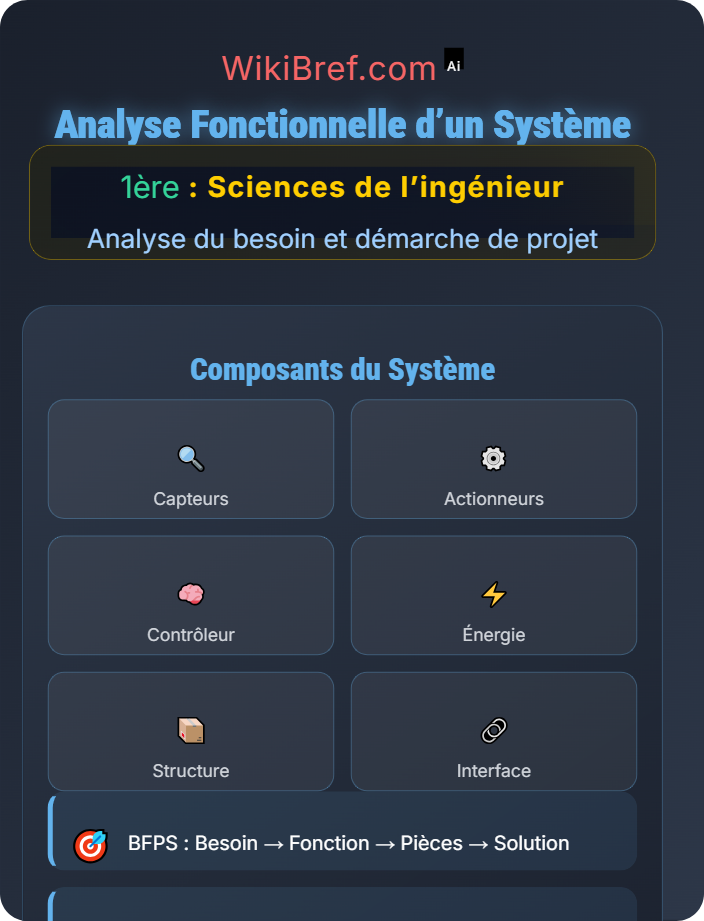 Analyse fonctionnelle d’un système Introduction à la démarche d’ingénierie