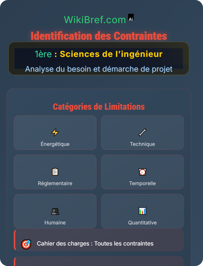 Identification des contraintes Introduction à la démarche d’ingénierie