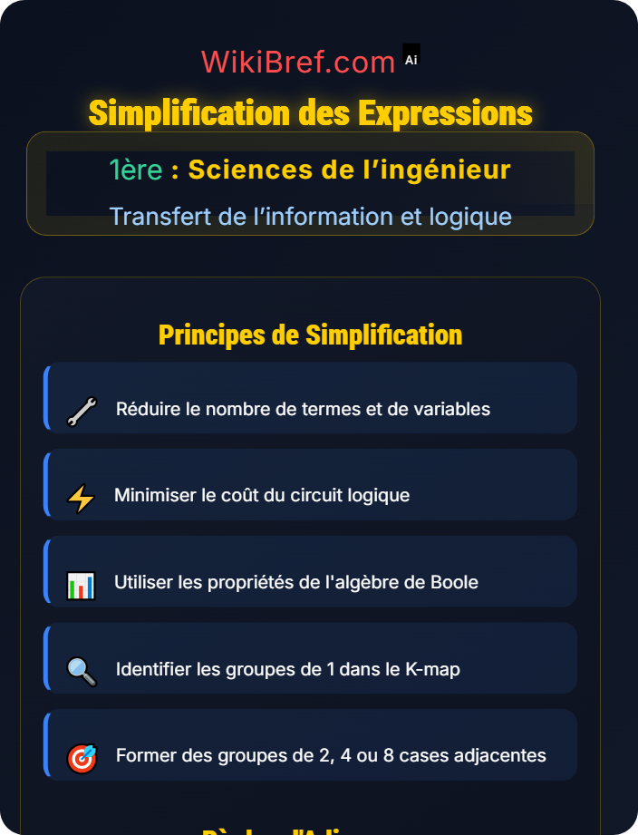 Simplification des expressions Logique combinatoire