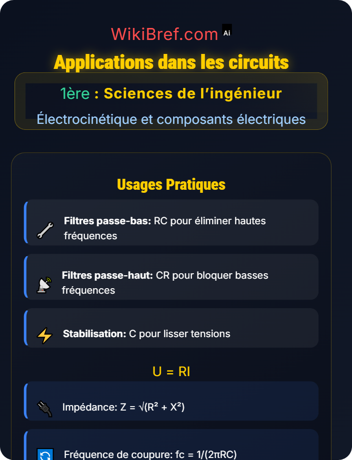 Applications dans les circuits Composants passifs