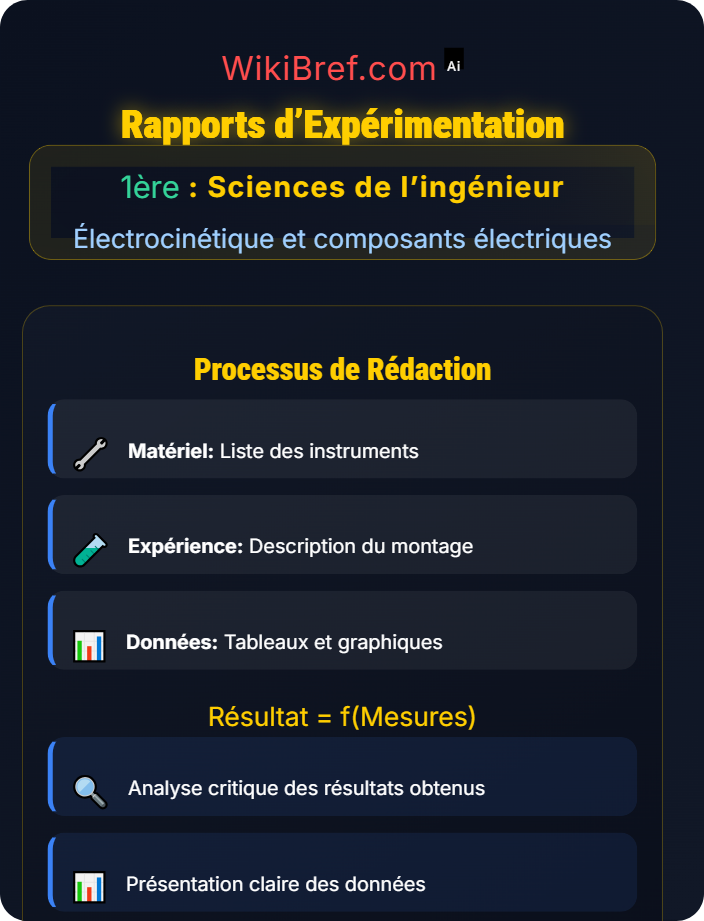 Rapports d’expérimentation Outils d’étude électrique