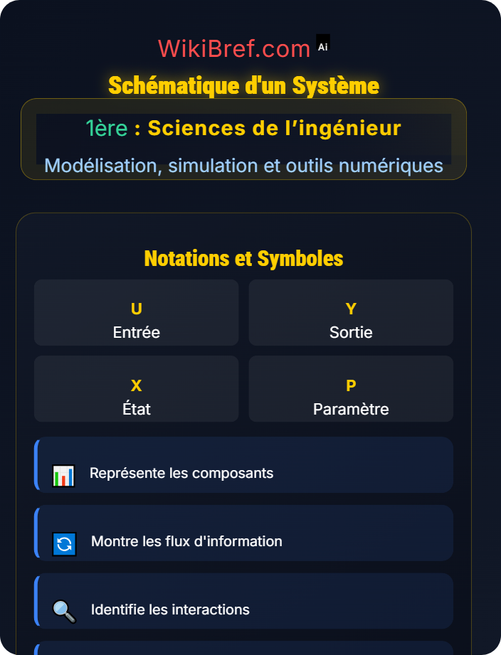 Schématisation d’un système Introduction à la modélisation