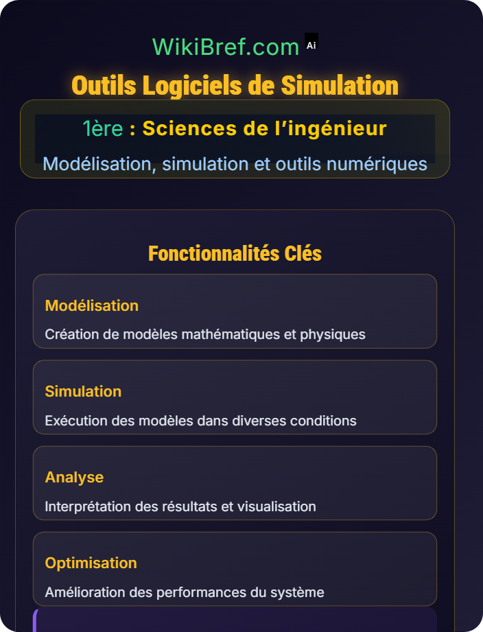 Outils logiciels de simulation Simulation de systèmes