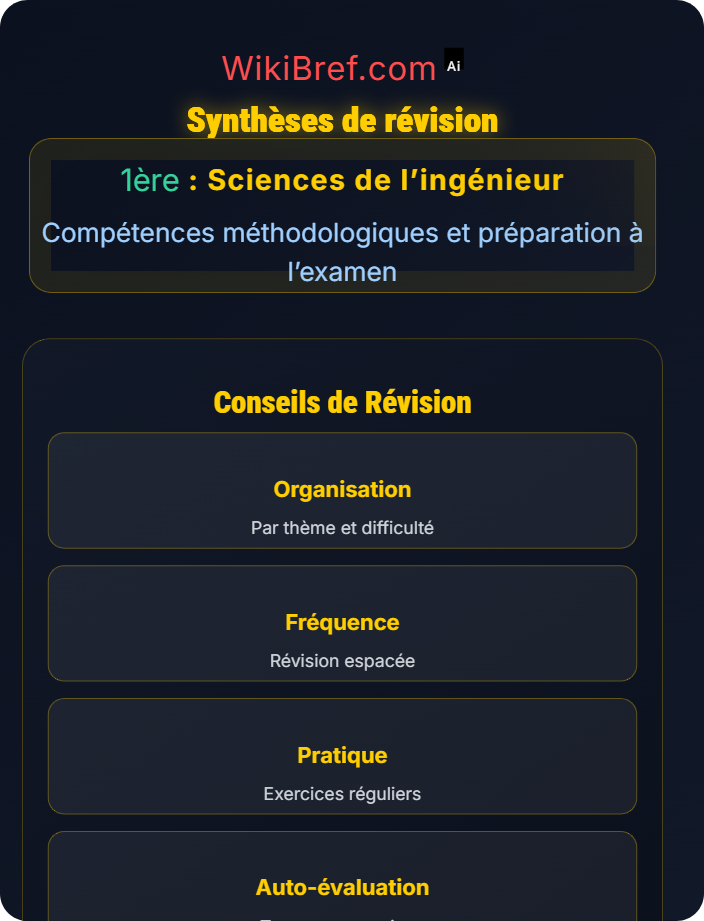 Synthèses de révision Préparation au bac
