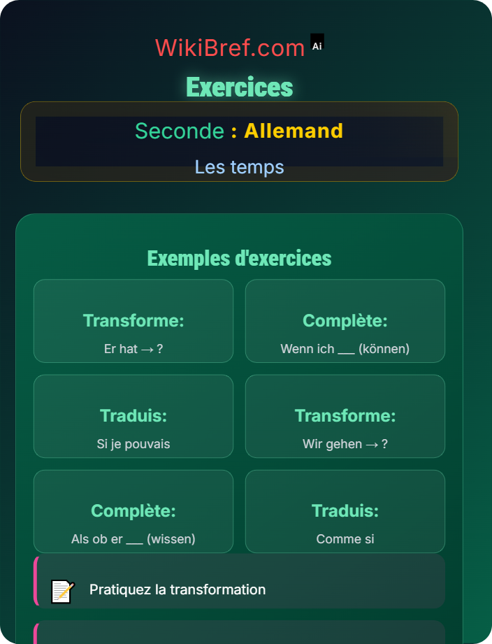 Exercices Subjonctif II pour hypothèses