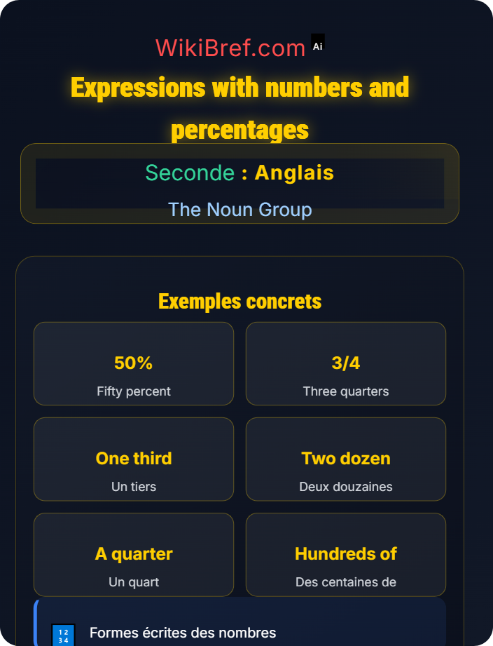 Expressions with numbers and percentages Quantifiers and Expressions of Quantity